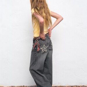 Zara Kids Star Wide Leg Jeans ⭐️